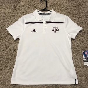 Texas A&M Womens Adidas Coaches Polo